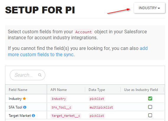 Industry-Select-Field